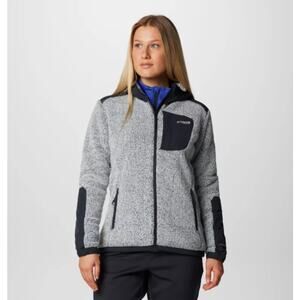 Columbia Women's Large Grey Arctic Crest™ Sherpa Full Zip Fleece Jacket HR7-44